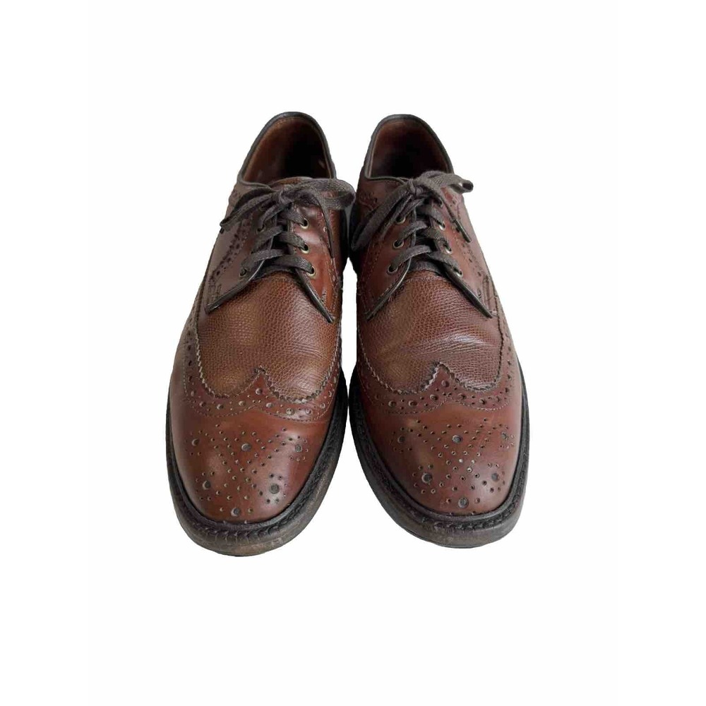 VTG Allen‎ Edmonds Regent Street Brown Leather Oxford Dress Shoes Men's Size 9.5
